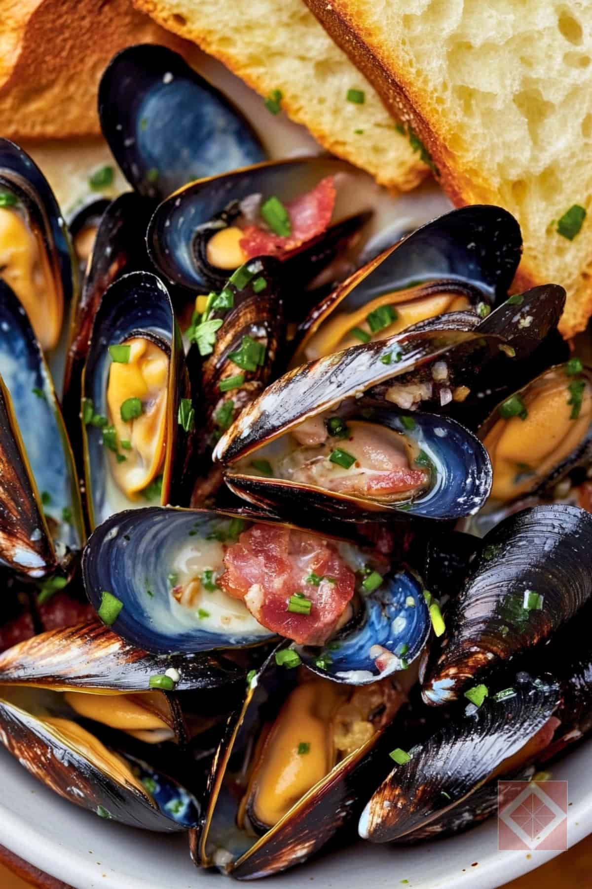 Quick & Easy 15 Min Mussels Recipe with Garlic Butter 4 Quick & Easy 15 Min Mussels Recipe with Garlic Butter - Easy Mussels pin 2 midia 1