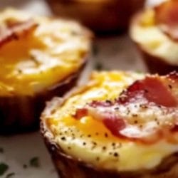 Easy Turkey Bacon & Egg Cups for Busy Mornings 5 Easy Turkey Bacon & Egg Cups for Busy Mornings - Easy Turkey Bacon Egg Cups midia