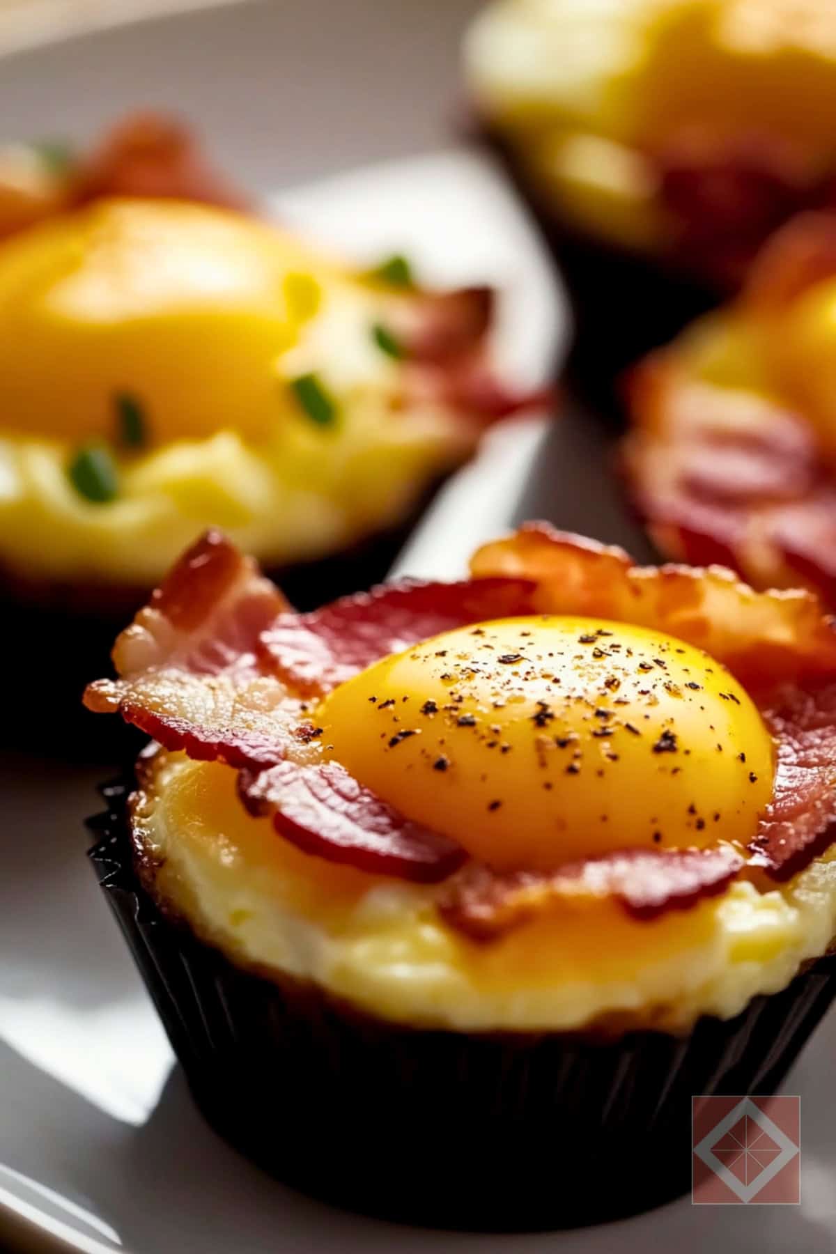 Easy Turkey Bacon & Egg Cups for Busy Mornings 4 Easy Turkey Bacon & Egg Cups for Busy Mornings - Easy Turkey Bacon Egg Cups pin 2 midia 1