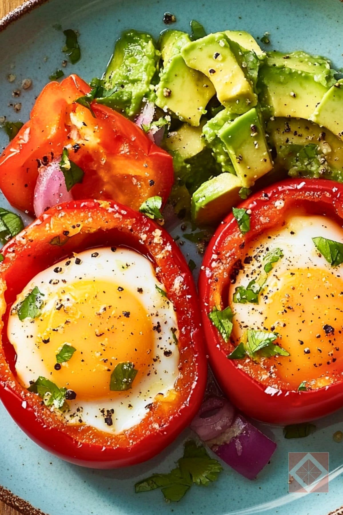 12 Mediterranean DASH Diet Breakfasts That Don’t Taste Like You're Dieting 4 12 Mediterranean DASH Diet Breakfasts That Don’t Taste Like You're Dieting - Egg in a Pepper Hole pin 1 midia