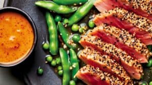 15 Min Everything Tuna Made Easy with Simple Ingredients 1 15 Min Everything Tuna Made Easy with Simple Ingredients - Everything Crusted Tuna Recipe with Snap Peas Tahini Jang Sauce midia