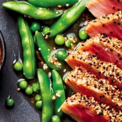 15 Min Everything Tuna Made Easy with Simple Ingredients 4 15 Min Everything Tuna Made Easy with Simple Ingredients - Everything Crusted Tuna Recipe with Snap Peas Tahini Jang Sauce midia