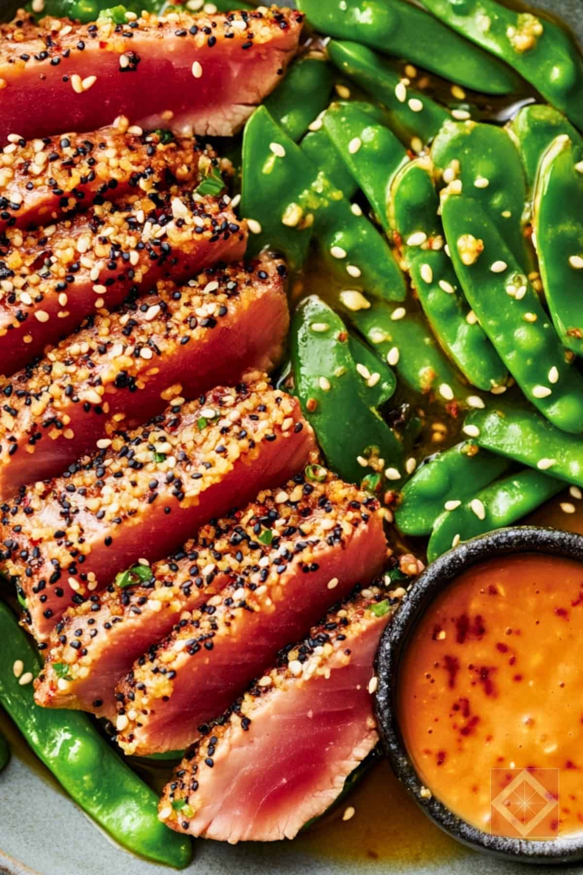 15 Min Everything Tuna Made Easy with Simple Ingredients 3 15 Min Everything Tuna Made Easy with Simple Ingredients - Everything Crusted Tuna Recipe with Snap Peas Tahini Jang Sauce pin 2 midia 1