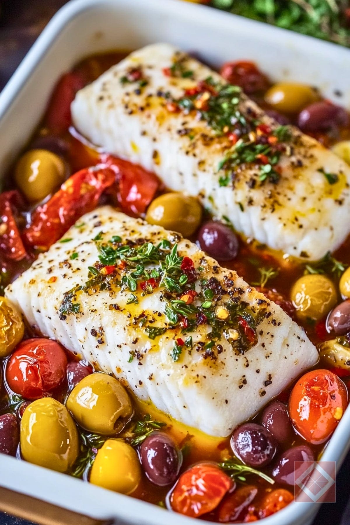 Flavor-Packed Mediterranean Baked Fish Recipe for Dinner 4 Flavor-Packed Mediterranean Baked Fish Recipe for Dinner - Flavor Packed Mediterranean Baked Fish pin 2 midia