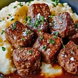 Simple Garlic Butter Steak Bites & Mash Easy Dinner Recipe 6 Simple Garlic Butter Steak Bites & Mash Easy Dinner Recipe - Garlic Butter Steak Bites and Mash midia