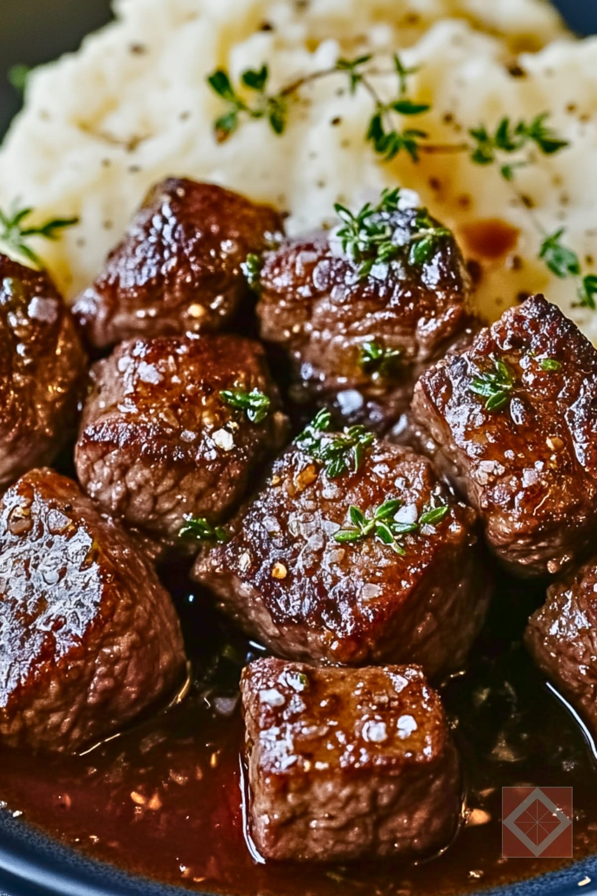 Simple Garlic Butter Steak Bites & Mash Easy Dinner Recipe 5 Simple Garlic Butter Steak Bites & Mash Easy Dinner Recipe - Garlic Butter Steak Bites and Mash pin 3 midia