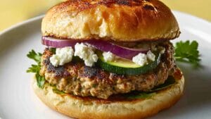 Juicy Greek Turkey Burger That Fits the DASH Diet 1 Juicy Greek Turkey Burger That Fits the DASH Diet - Greek Turkey Burger midia