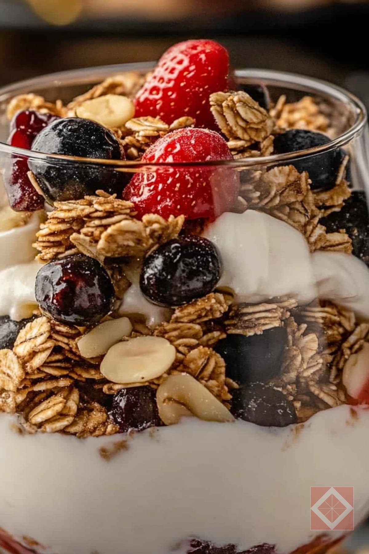 12 Mediterranean DASH Diet Breakfasts That Don’t Taste Like You're Dieting 10 12 Mediterranean DASH Diet Breakfasts That Don’t Taste Like You're Dieting - Greek Yogurt Parfait with Granola pin 1 midia