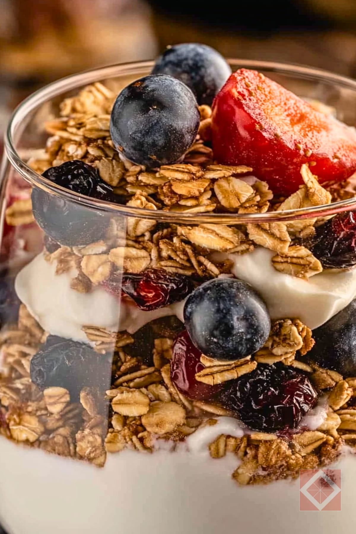 Dash Diet Greek Yogurt Parfait with Granola 4 Dash Diet Greek Yogurt Parfait with Granola - Greek Yogurt Parfait with Granola pin 2 midia