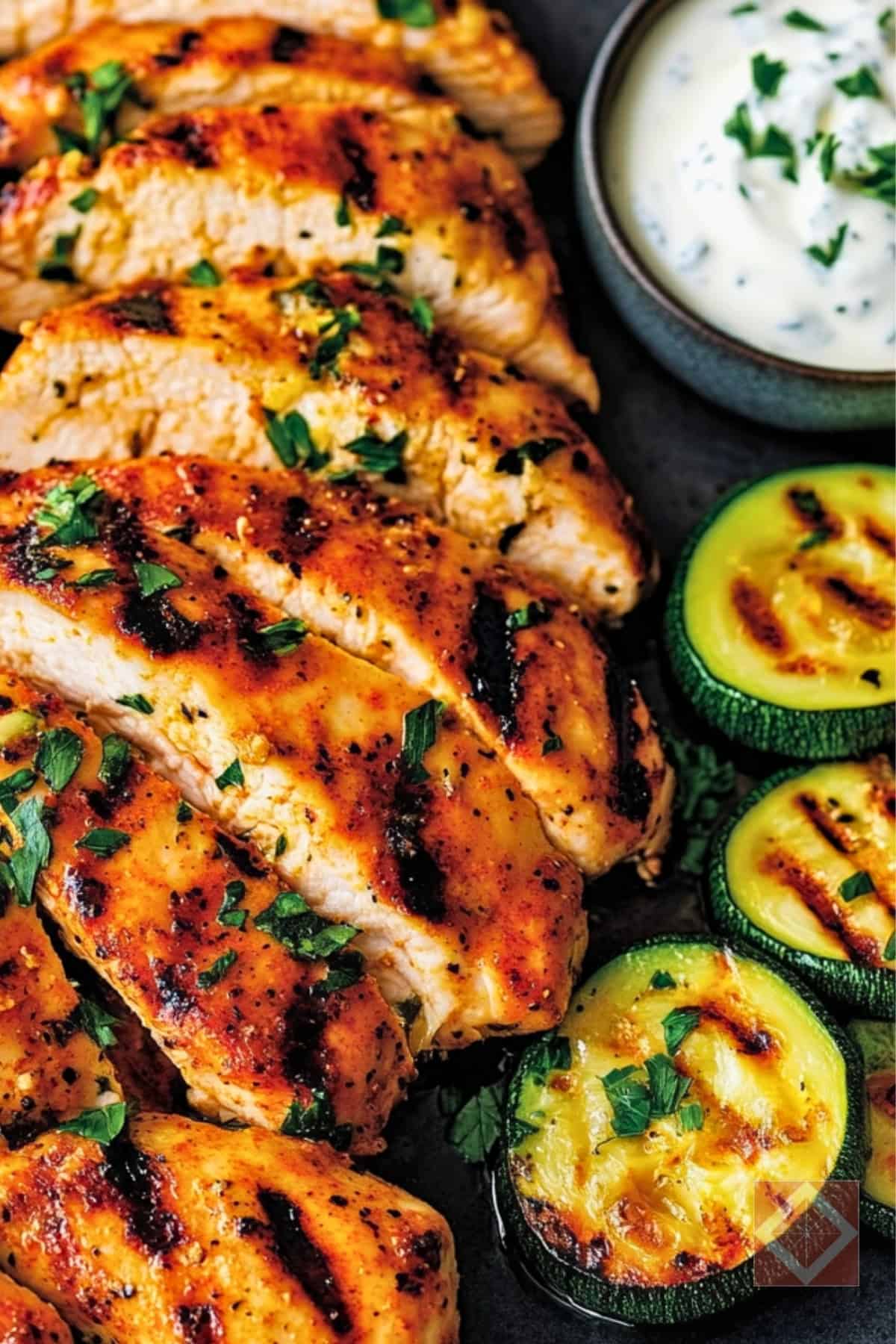 Harissa-Grilled Chicken & Zucchini That's Easy & Delicious in 15 Minutes 5 Harissa-Grilled Chicken & Zucchini That's Easy & Delicious in 15 Minutes - Grilled Lemon Harissa Chicken Zucchini pin 3 midia 1