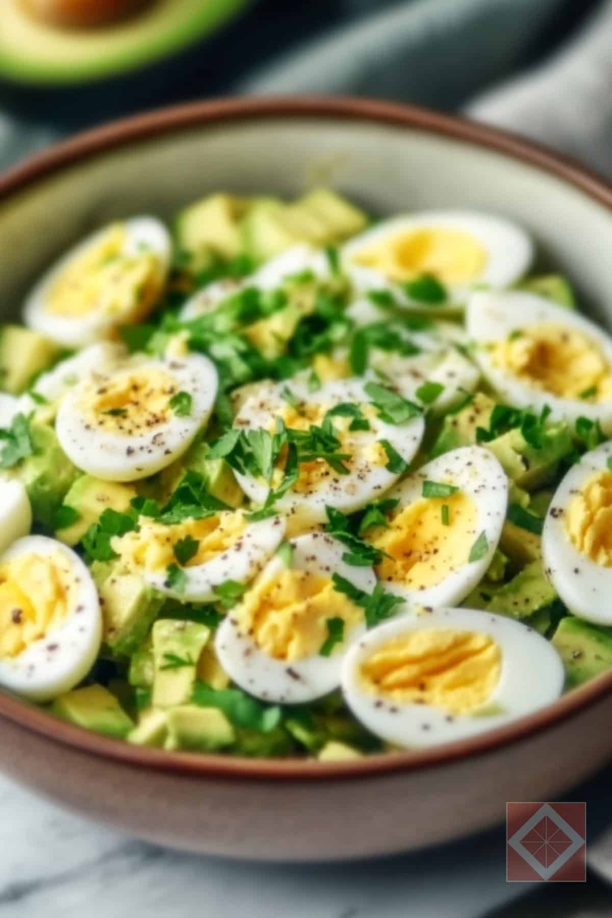 Easy High-Protein Avocado Egg Salad Bowl 2 Easy High-Protein Avocado Egg Salad Bowl - High Protein Avocado Egg Salad Bowl pin 1 midia