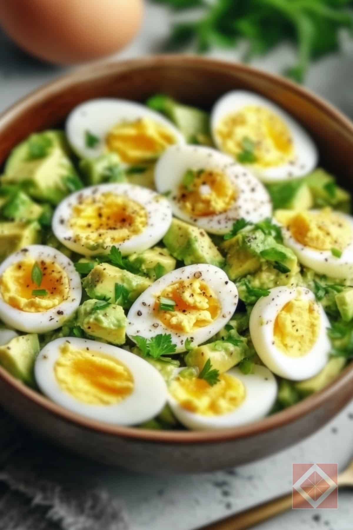 Easy High-Protein Avocado Egg Salad Bowl 3 Easy High-Protein Avocado Egg Salad Bowl - High Protein Avocado Egg Salad Bowl pin 2 midia