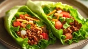 Quick & Easy High-Protein Tacos for a Healthy Meal 1 Quick & Easy High-Protein Tacos for a Healthy Meal - High Protein Beef Tacos Lettuce Wraps midia