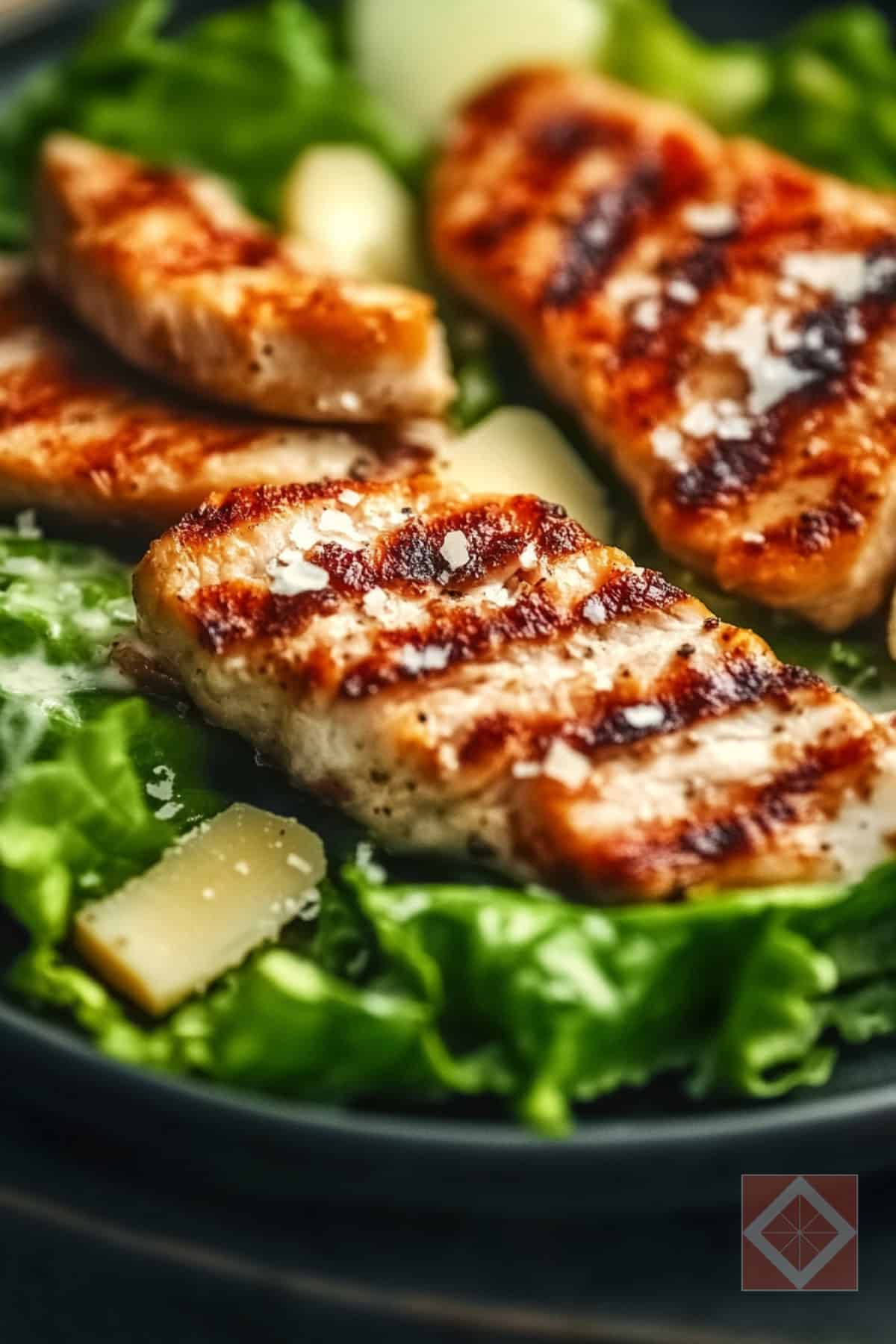 Delicious High-Protein Caesar Salad with Grilled Chicken 3 Delicious High-Protein Caesar Salad with Grilled Chicken - High Protein Caesar Salad with Grilled Chicken pin 2 midia 1