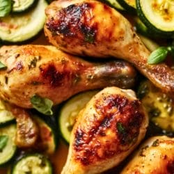 Easy Sheet-Pan Chicken Drumsticks for a Protein Boost 6 Easy Sheet-Pan Chicken Drumsticks for a Protein Boost - High Protein Roasted Chicken Drumsticks with Zucchini midia