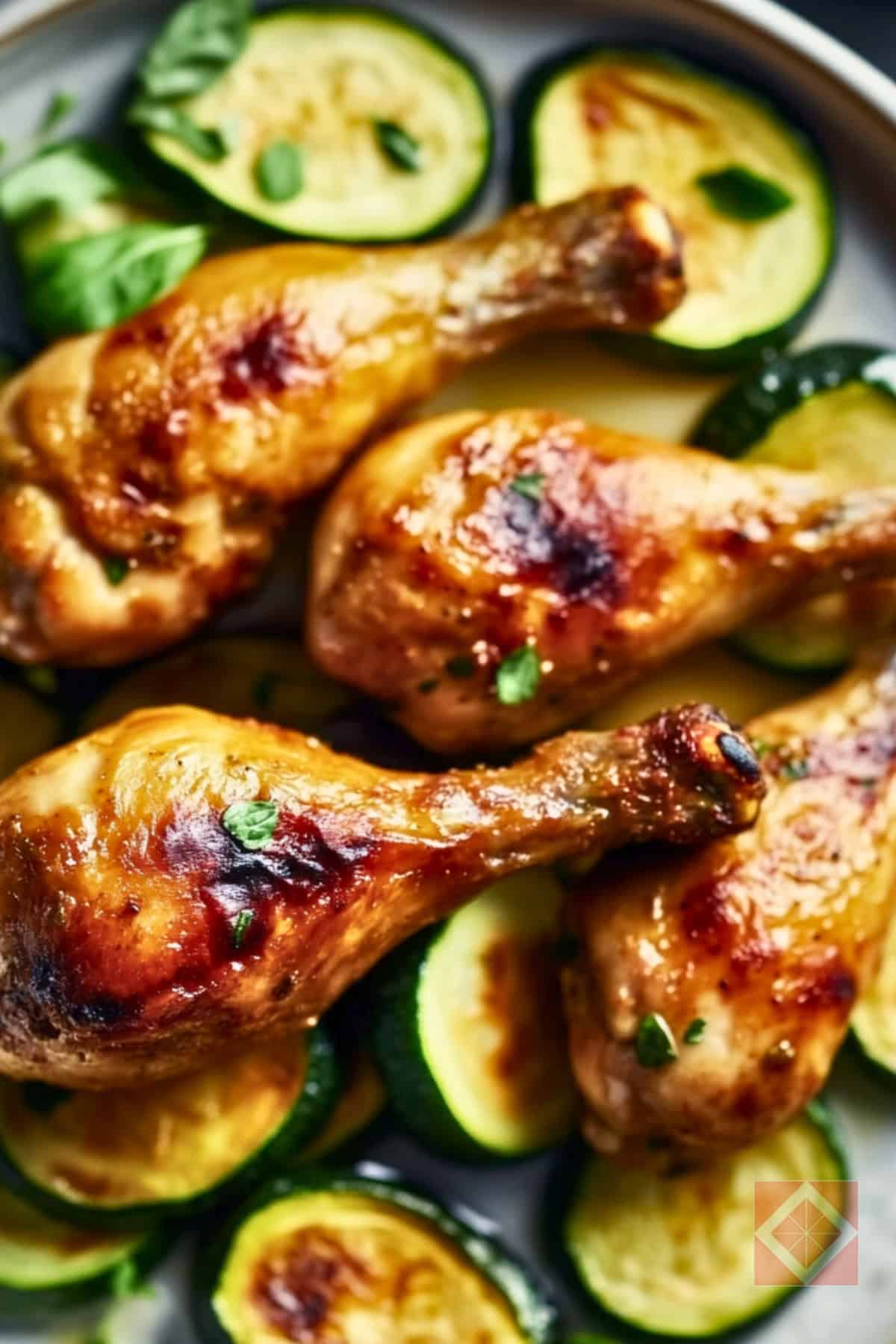 Easy Sheet-Pan Chicken Drumsticks for a Protein Boost 5 Easy Sheet-Pan Chicken Drumsticks for a Protein Boost - High Protein Roasted Chicken Drumsticks with Zucchini pin 3 midia