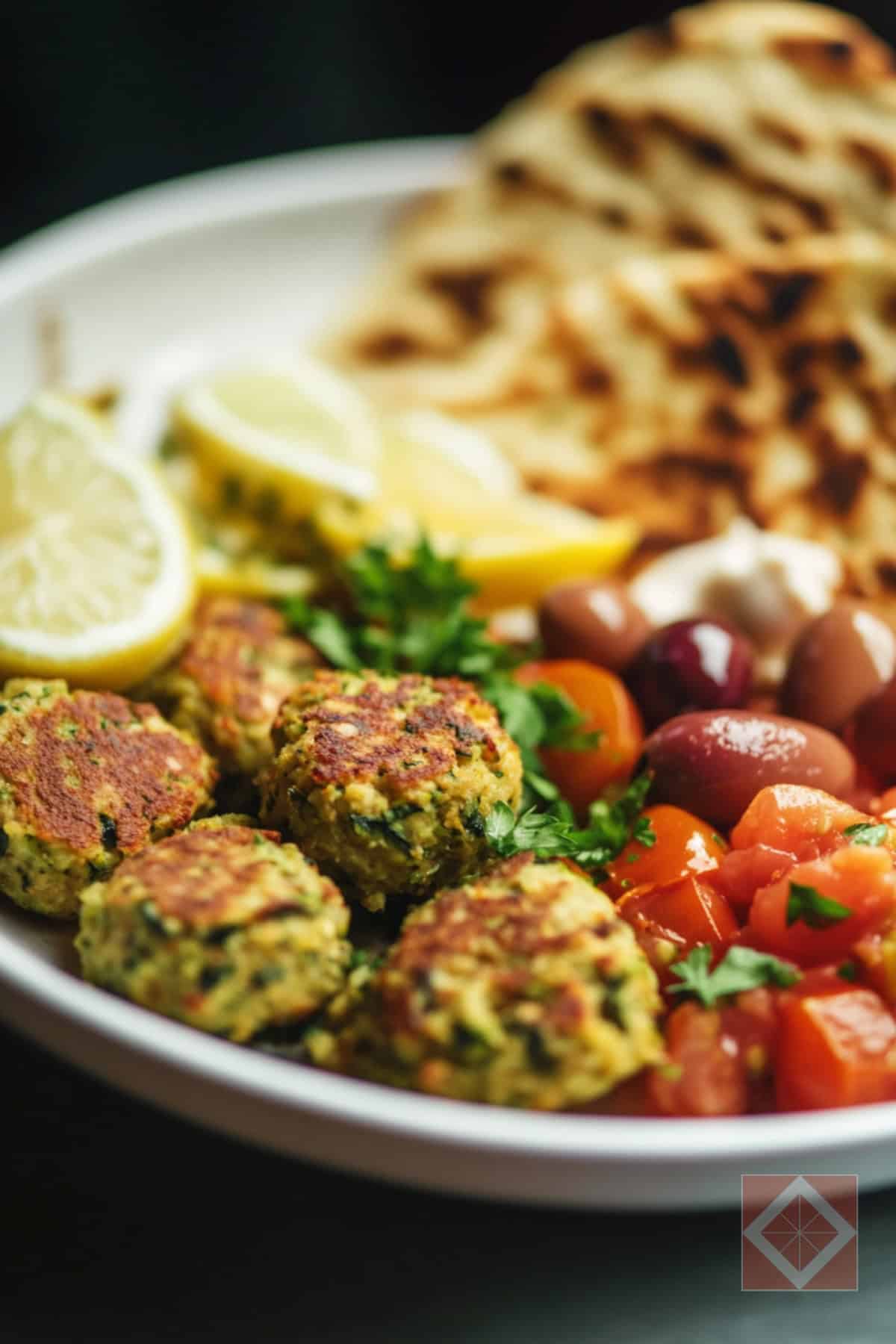 Quick High-Protein Vegan Courgette Falafel Bowl 2 Quick High-Protein Vegan Courgette Falafel Bowl - High Protein Vegan Courgette Falafel pin 1 midia