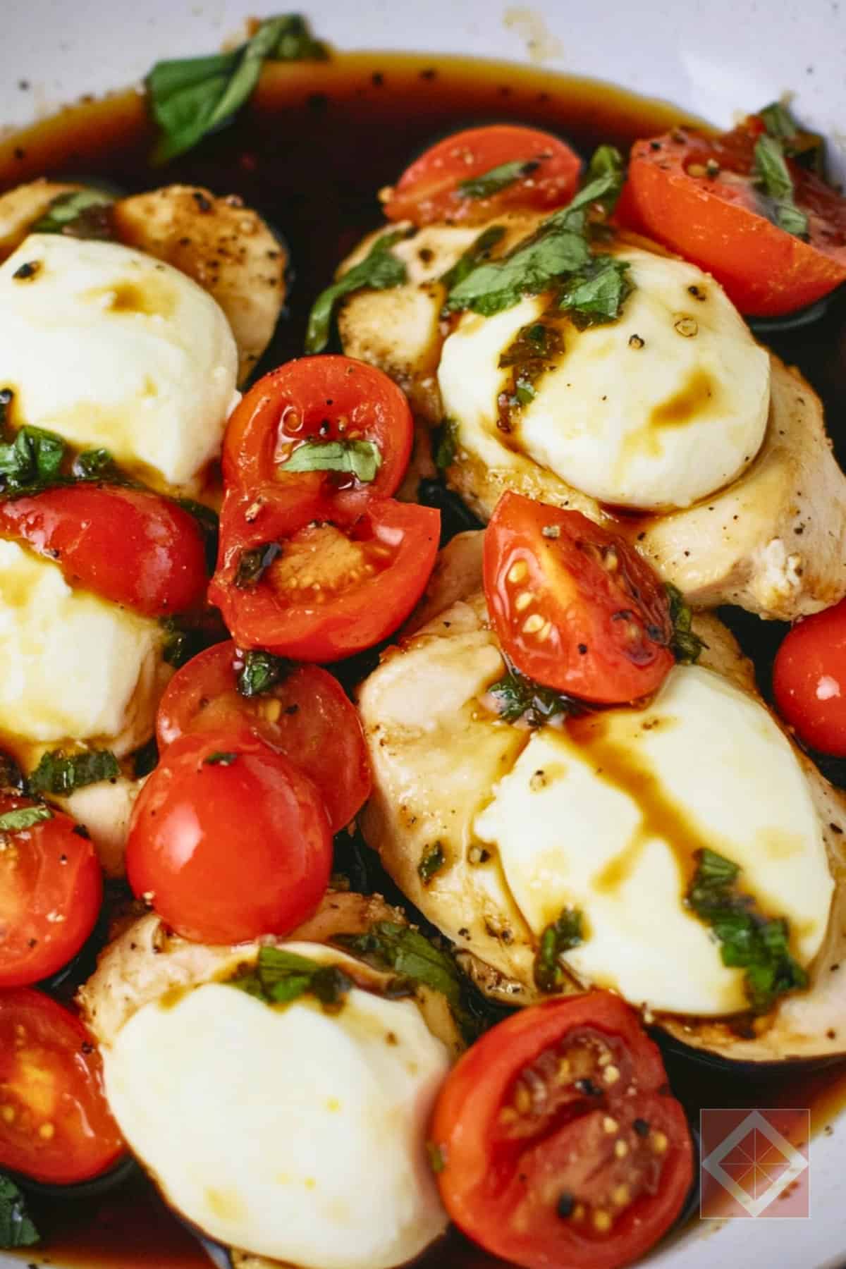 Keto-Friendly Caprese Chicken with Fresh Mozzarella 4 Keto-Friendly Caprese Chicken with Fresh Mozzarella - Keto Friendly Caprese Chicken with Fresh Mozzarella pin 3 midia