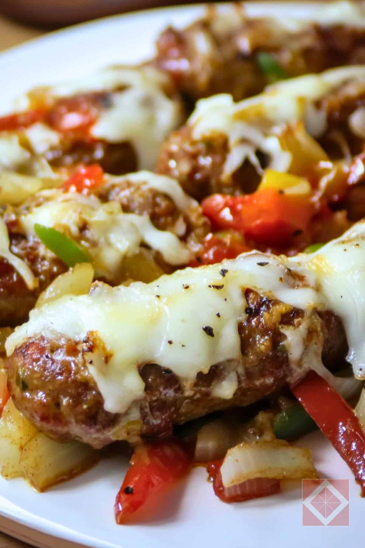 Loaded Sausages That Actually Fill You Up (Without the Carbs) 3 Loaded Sausages That Actually Fill You Up (Without the Carbs) - Keto Loaded Sausages pin 1 midia