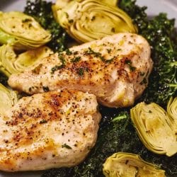 Lemon Chicken with Artichokes & Kale for DASH Diet 5 Lemon Chicken with Artichokes & Kale for DASH Diet - Lemon Chicken with Artichokes and Crispy Kale midia