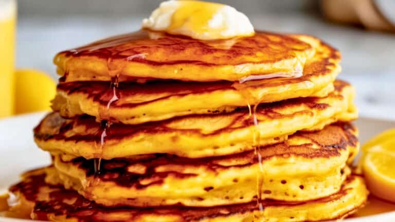 fluffy lemon pancakes (protein-packed, freezer-friendly) 4 fluffy lemon pancakes (protein-packed, freezer-friendly) - Lemon Pancakes midia