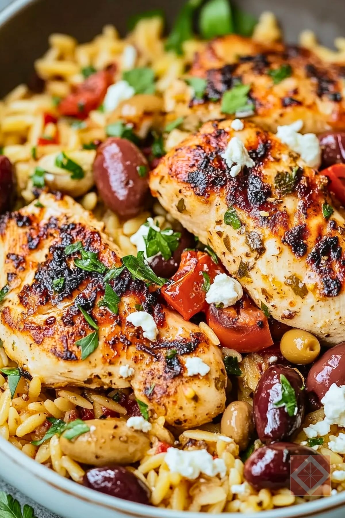 Homemade Mediterranean Chicken Recipe & Orzo for Family Dinner 3 Homemade Mediterranean Chicken Recipe & Orzo for Family Dinner - Mediterranean Chicken Recipe and Orzo pin 1 midia