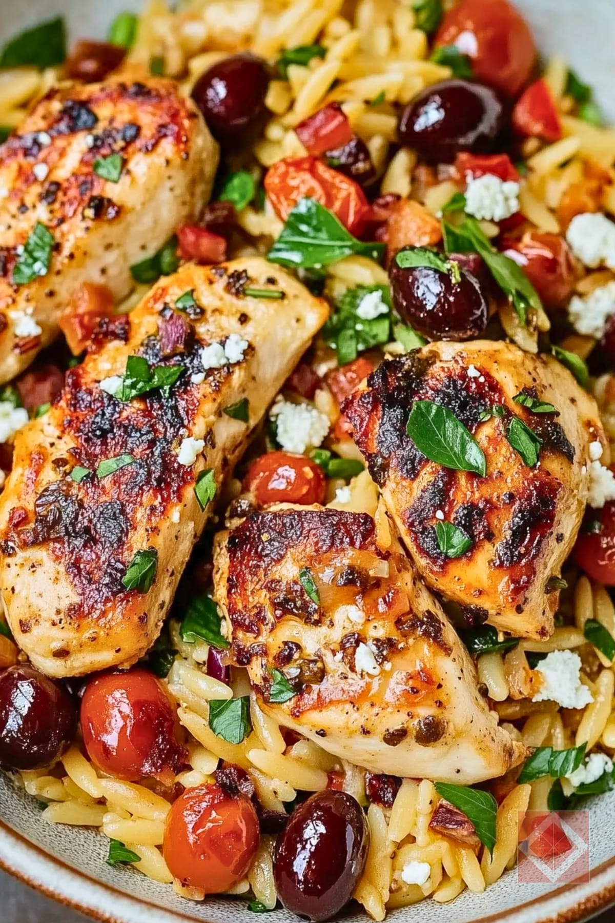 Homemade Mediterranean Chicken Recipe & Orzo for Family Dinner 4 Homemade Mediterranean Chicken Recipe & Orzo for Family Dinner - Mediterranean Chicken Recipe and Orzo pin 2 midia