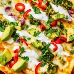 Easy Cheesy Al Pastor Enchiladas 5 Easy Cheesy Al Pastor Enchiladas - One Pan Al Pastor Enchiladas midia