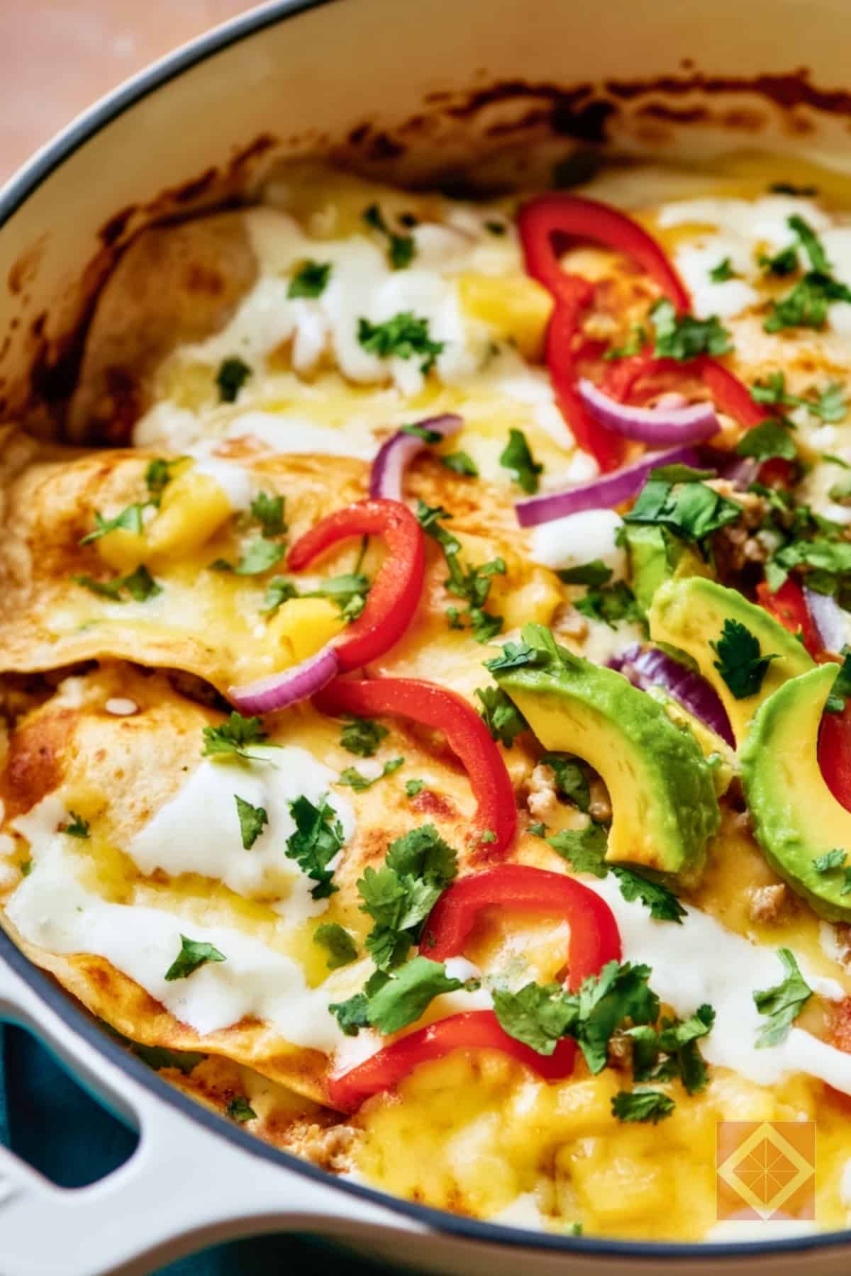 Easy Cheesy Al Pastor Enchiladas 4 Easy Cheesy Al Pastor Enchiladas - One Pan Al Pastor Enchiladas pin 3 midia 1