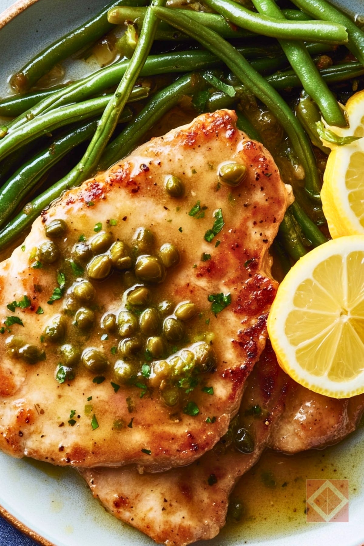 Best Pan-Seared Pork Cutlets with Lemon-Caper Green Beans for Two One-Pot Recipe 2 Best Pan-Seared Pork Cutlets with Lemon-Caper Green Beans for Two One-Pot Recipe - Pan Seared Pork Cutlets with Lemon Caper Green Beans pin 1 midia