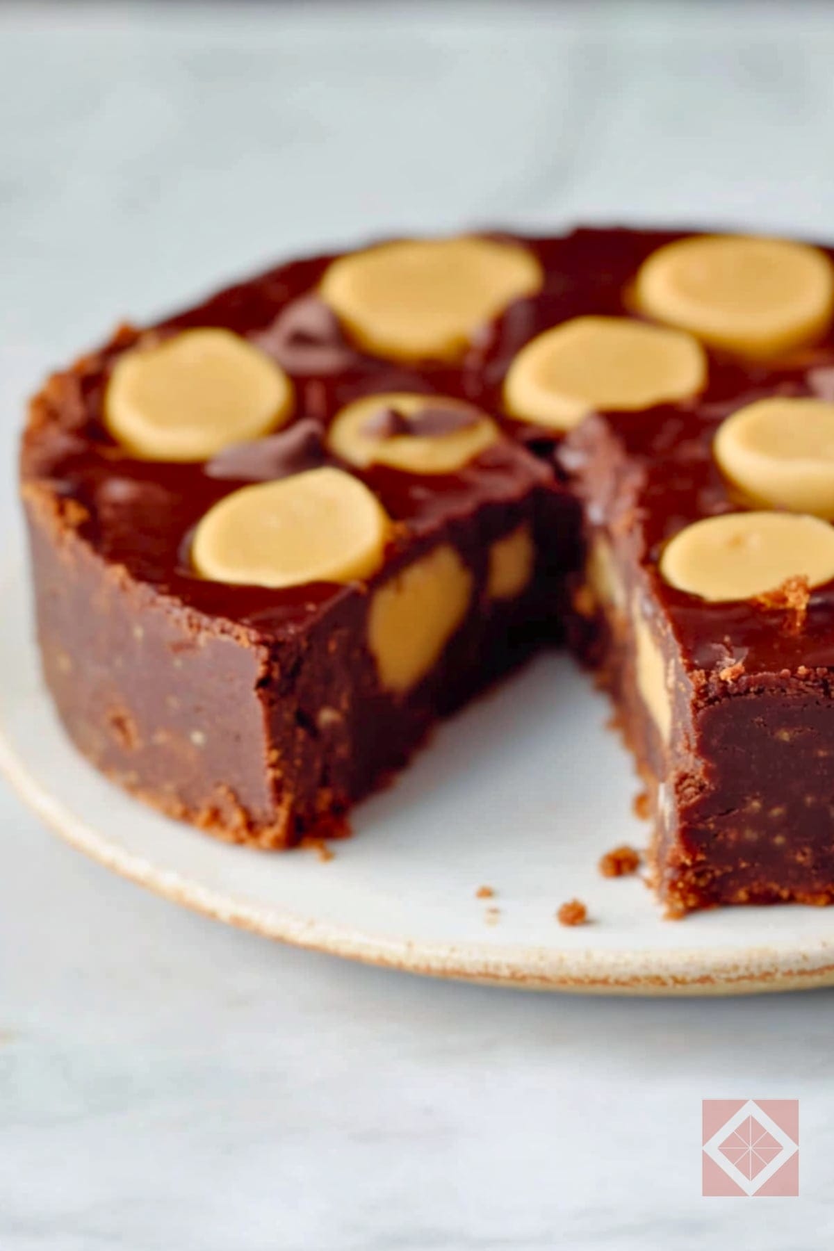 Instant Pot Peanut Butter Fudge Cookie Dough Tart 2 Instant Pot Peanut Butter Fudge Cookie Dough Tart - Peanut Butter Fudge Cookie Dough Tart pin 1 midia