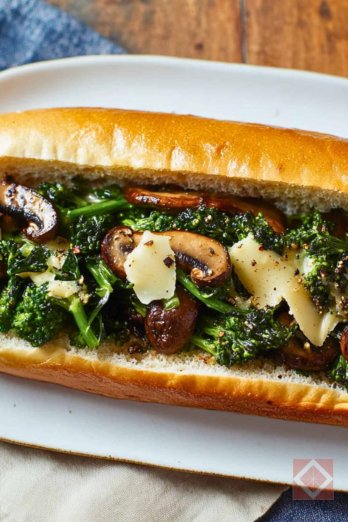 Best Philly-Style Broccoli Rabe, Portobello & Cheese Sandwiches One-Pot Recipe 2 Best Philly-Style Broccoli Rabe, Portobello & Cheese Sandwiches One-Pot Recipe - Philly Style Broccoli Rabe Portobello Cheese Sandwiches One Pot pin 1 midia 1