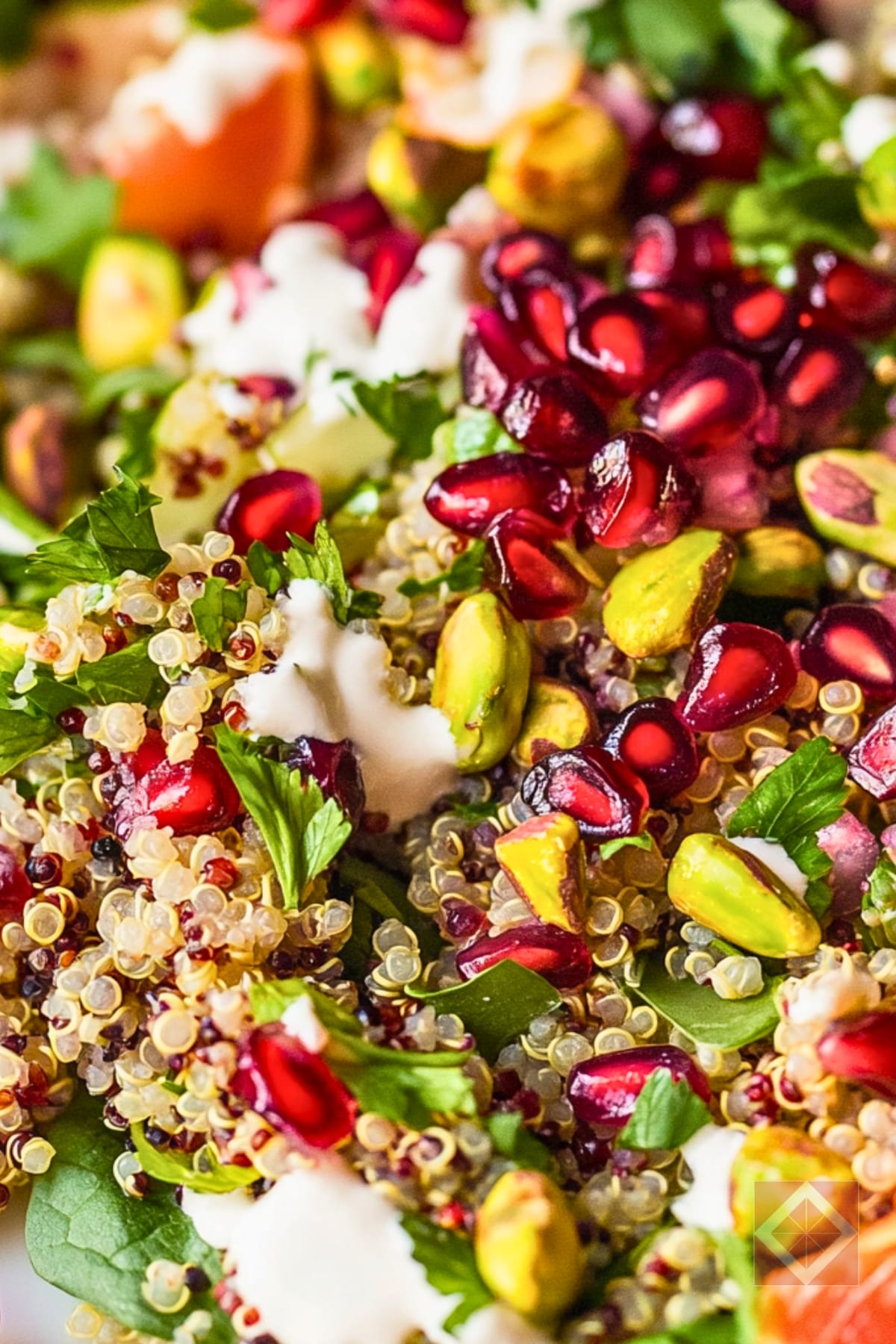 Pomegranate Pistachio Quinoa Salad for the DASH Diet 3 Pomegranate Pistachio Quinoa Salad for the DASH Diet - Pistachio Quinoa Salad with Pomegranate Citrus Vinaigrette pin 1 midia
