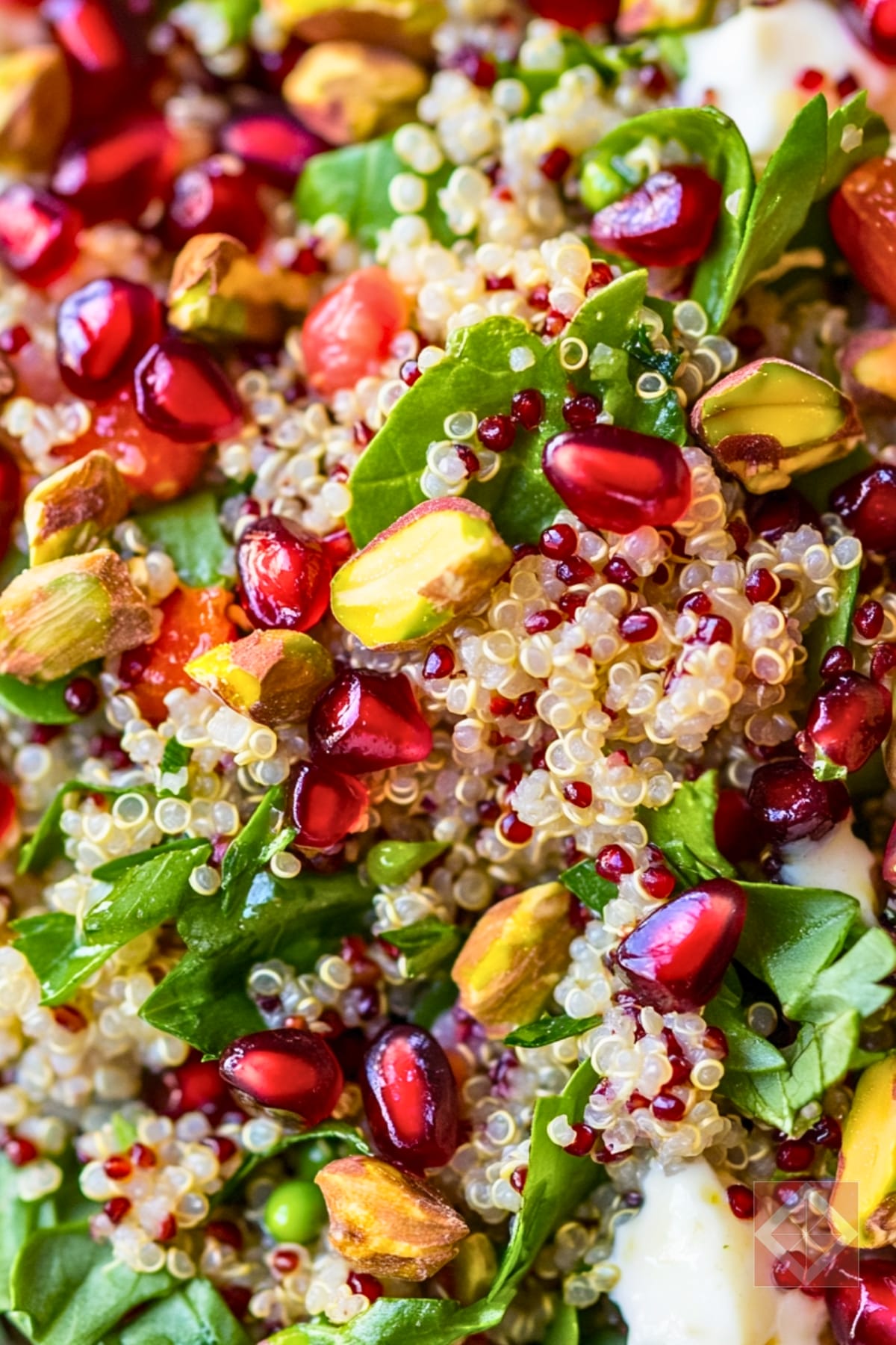 Pomegranate Pistachio Quinoa Salad for the DASH Diet 4 Pomegranate Pistachio Quinoa Salad for the DASH Diet - Pistachio Quinoa Salad with Pomegranate Citrus Vinaigrette pin 2 midia