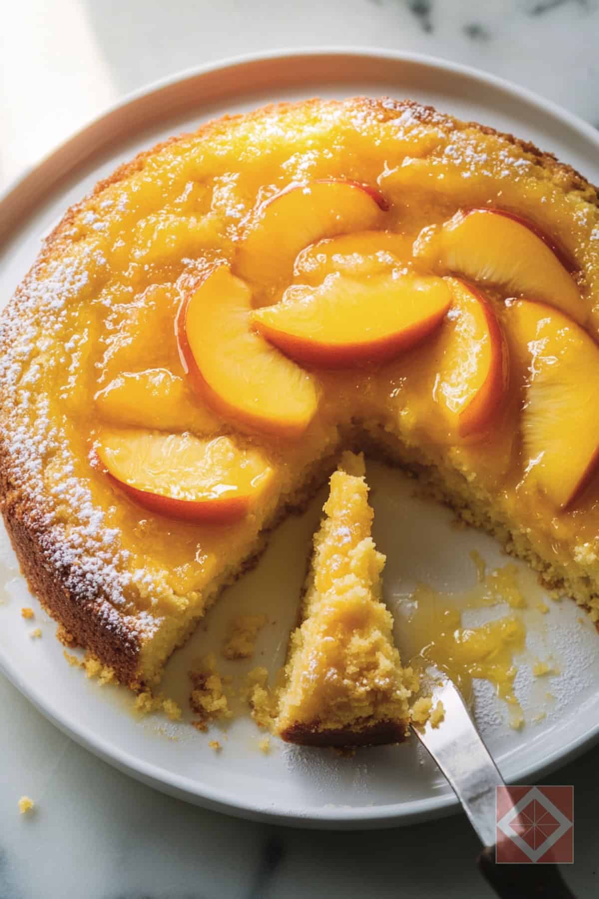 Irresistible Pour-Over Peach Cake Recipe for Easy Baking 2 Irresistible Pour-Over Peach Cake Recipe for Easy Baking - Pour Over Peach Cake pin 1 midia