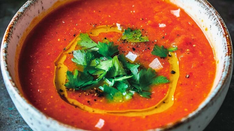 Low-Sodium Red Gazpacho for the DASH Diet 2 Low-Sodium Red Gazpacho for the DASH Diet - Red Gazpacho midia