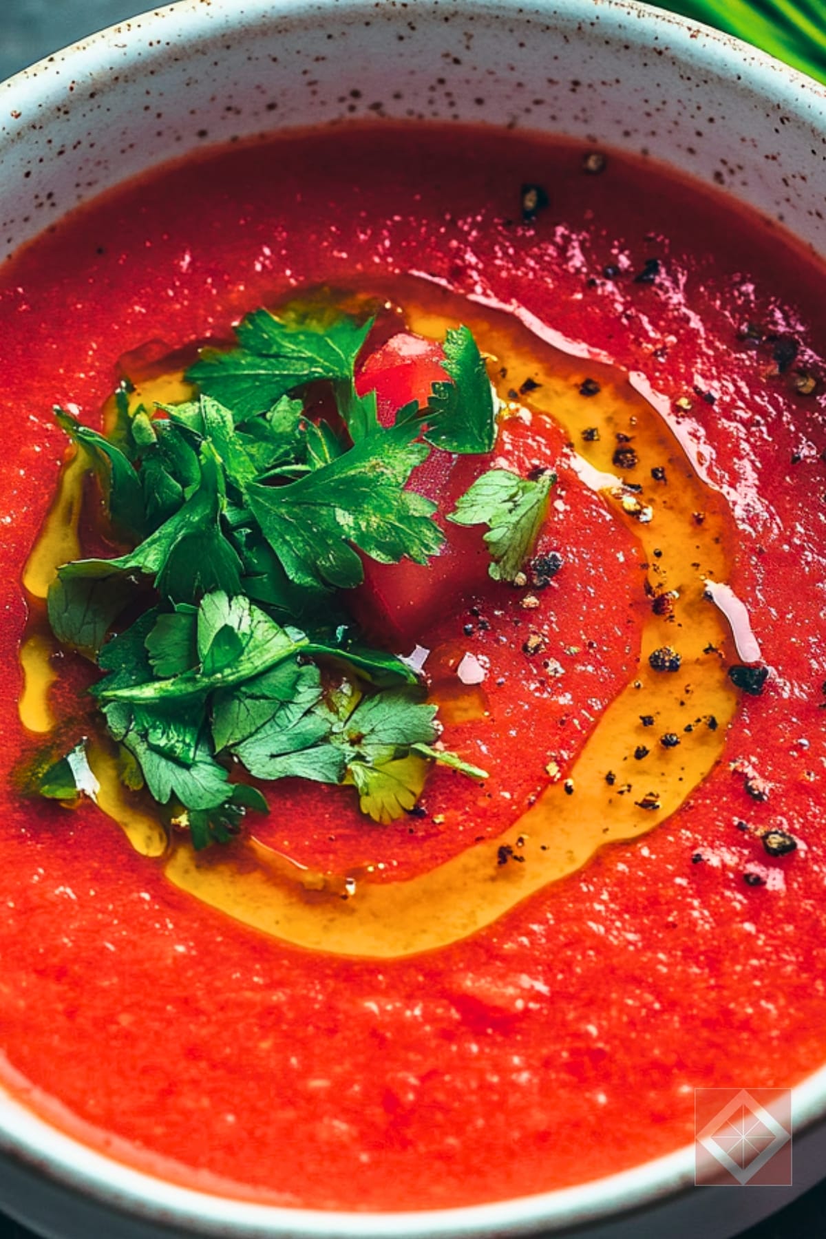 Low-Sodium Red Gazpacho for the DASH Diet 2 Low-Sodium Red Gazpacho for the DASH Diet - Red Gazpacho pin 1 midia