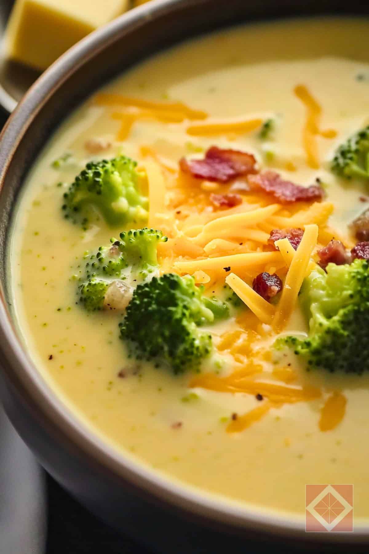Rich & Creamy Broccoli Cheddar Soup for Keto Plans 5 Rich & Creamy Broccoli Cheddar Soup for Keto Plans - Rich Creamy Broccoli Cheddar Soup pin 3 midia