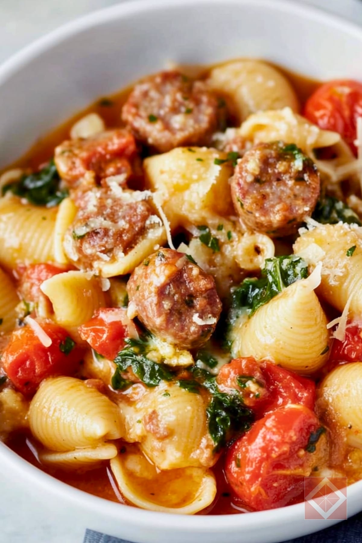 Sausage & Shells: A Comforting Instant Pot Recipe 3 Sausage & Shells: A Comforting Instant Pot Recipe - Sausage and Shells pin 1 midia