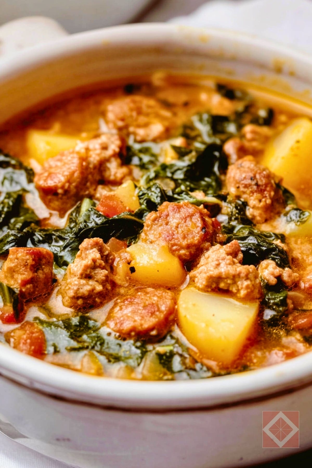 Hearty Instant Pot Spinach & Sausage Soup Recipe 5 Hearty Instant Pot Spinach & Sausage Soup Recipe - Sausage and Spinach Soup pin 2 midia