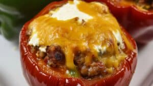 Savory Keto Stuffed Peppers with Sausage & Cheese 1 Savory Keto Stuffed Peppers with Sausage & Cheese - Savory Stuffed Peppers with Sausage Cheese midia