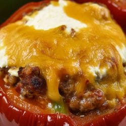 Savory Keto Stuffed Peppers with Sausage & Cheese 4 Savory Keto Stuffed Peppers with Sausage & Cheese - Savory Stuffed Peppers with Sausage Cheese midia