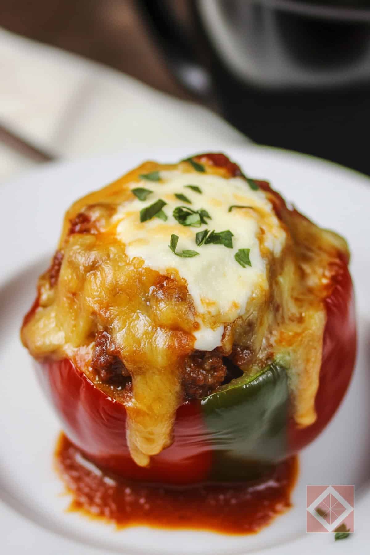 Savory Keto Stuffed Peppers with Sausage & Cheese 2 Savory Keto Stuffed Peppers with Sausage & Cheese - Savory Stuffed Peppers with Sausage Cheese pin 1 midia