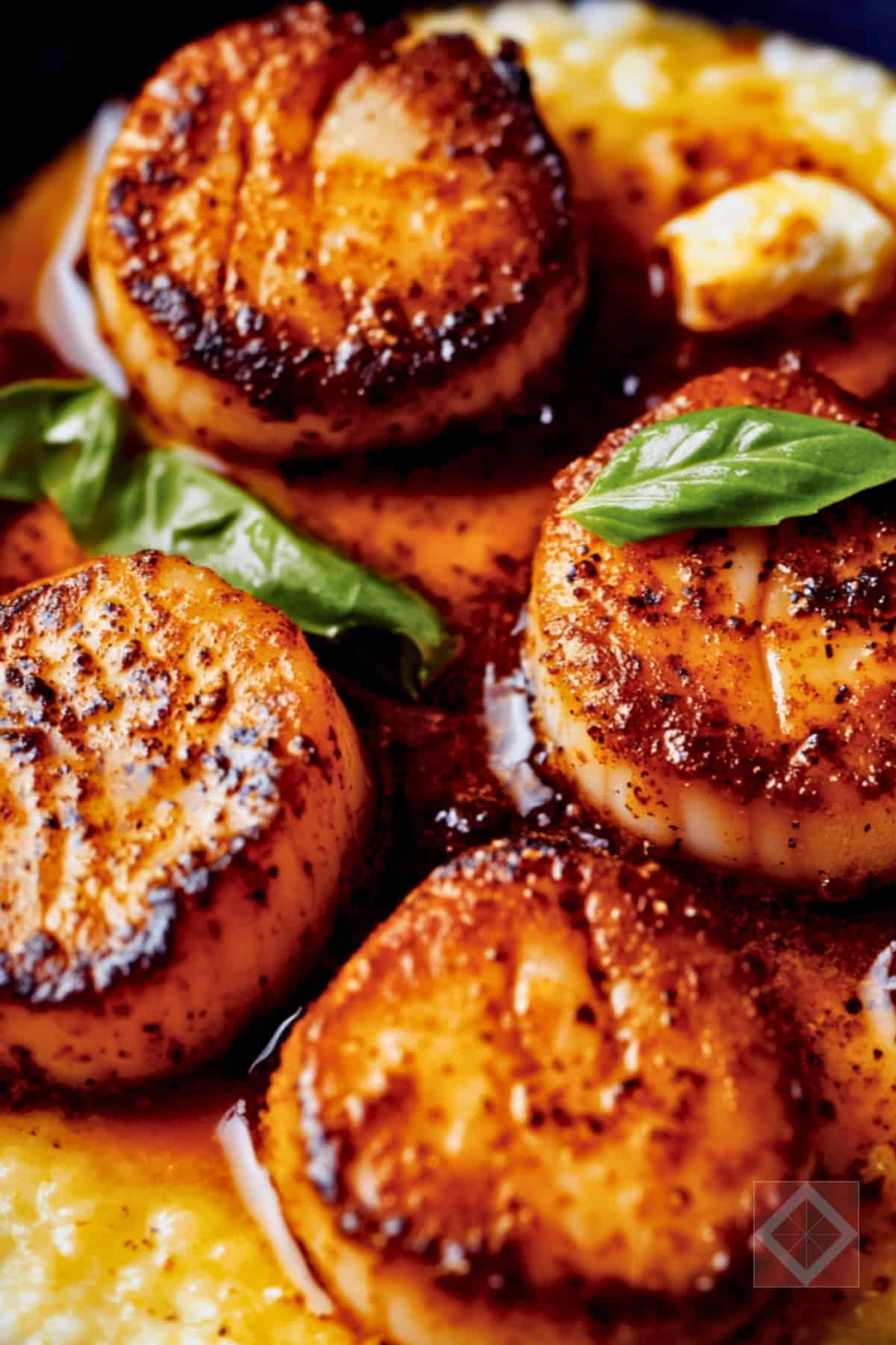 The Secret to the Perfect Scallops 5 The Secret to the Perfect Scallops - Scallops with Herby Cheese Grits pin 3 midia