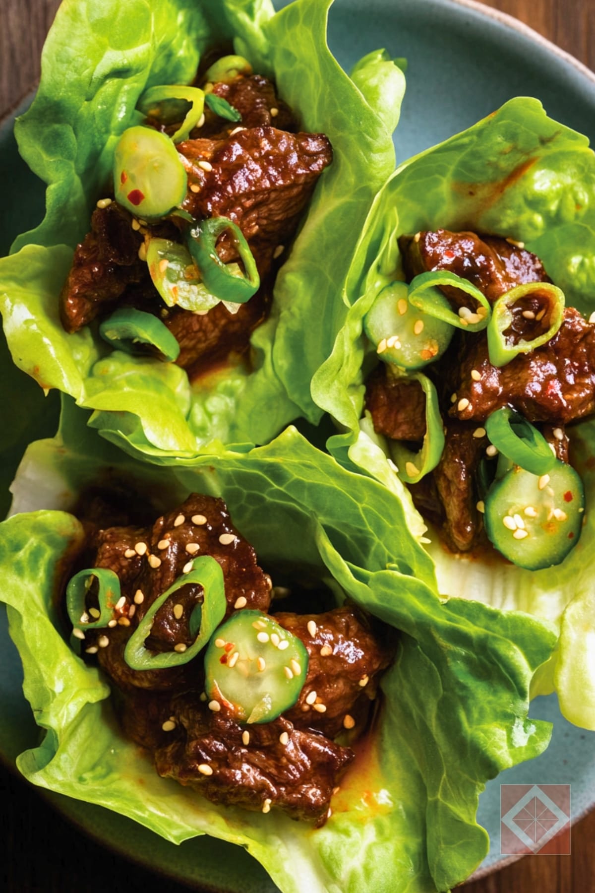 Easy Shredded Beef Lettuce Wraps with Pickled Cucumber & Bean Sprouts 3 Easy Shredded Beef Lettuce Wraps with Pickled Cucumber & Bean Sprouts - Shredded Beef Lettuce Wraps with Pickled Cucumber and Bean Sprouts One Pot pin 2 midia