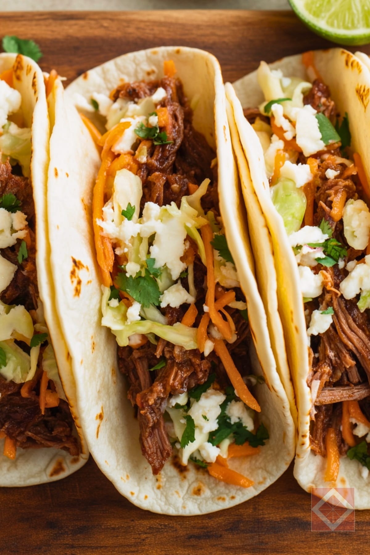 Simple Shredded Beef Tacos with Cabbage-Carrot Slaw 3 Simple Shredded Beef Tacos with Cabbage-Carrot Slaw - Simple Shredded Beef Tacos with Cabbage Carrot Slaw One Pot pin 2 midia