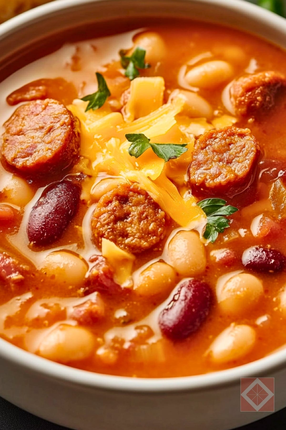 Smoky Sausage & Bean Soup: A Must-Try Instant Pot Dish 2 Smoky Sausage & Bean Soup: A Must-Try Instant Pot Dish - Smoky Sausage and Bean Soup pin 1 midia