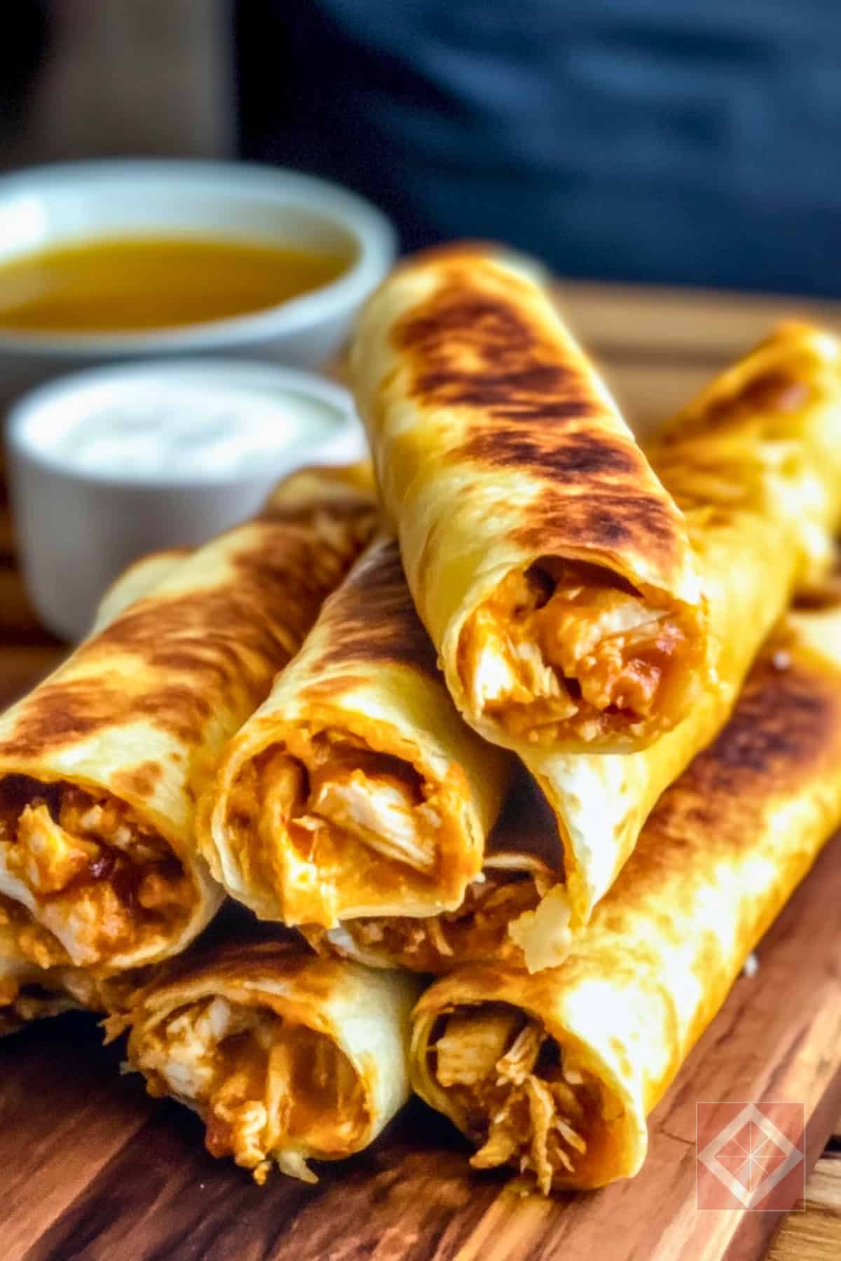 Spicy & Cheesy Keto Buffalo Chicken Taquitos 3 Spicy & Cheesy Keto Buffalo Chicken Taquitos - Spicy Cheesy Keto Buffalo Chicken Taquitos pin 1 midia