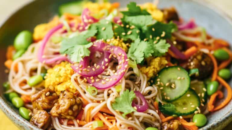 Spicy Soba Noodles with Crispy Tempeh: A Bold, High-Protein Vegan Bowl 9 Spicy Soba Noodles with Crispy Tempeh: A Bold, High-Protein Vegan Bowl - Spicy Tempeh Noodle Salad midia