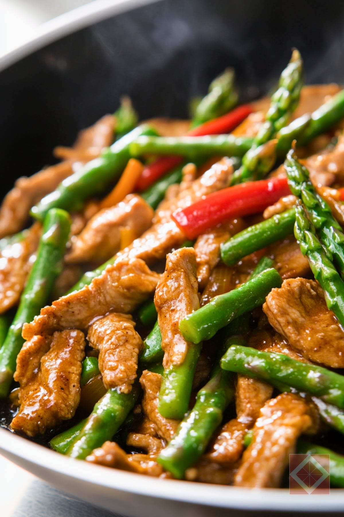 Best Stir-Fried Pork, Asparagus & Red Bell Pepper with Gingery Oyster Sauce For Two One-Pot Recipe 2 Best Stir-Fried Pork, Asparagus & Red Bell Pepper with Gingery Oyster Sauce For Two One-Pot Recipe - Stir Fried Pork Asparagus and Red Bell Pepper with Gingery Oyster Sauce pin 1 midia